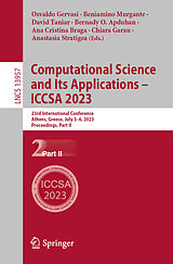 Couverture cartonnée Computational Science and Its Applications   ICCSA 2023 de 