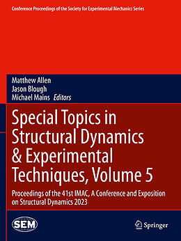 Couverture cartonnée Special Topics in Structural Dynamics & Experimental Techniques, Volume 5 de 