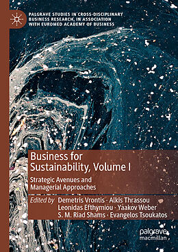 Livre Relié Business for Sustainability, Volume I de 