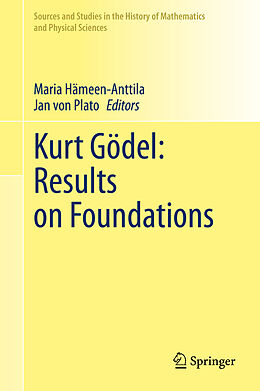 Livre Relié Kurt Gödel: Results on Foundations de 