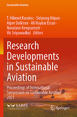 Couverture cartonnée Research Developments in Sustainable Aviation de 