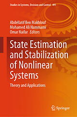 Fester Einband State Estimation and Stabilization of Nonlinear Systems von 