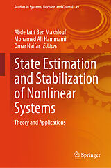 eBook (pdf) State Estimation and Stabilization of Nonlinear Systems de 