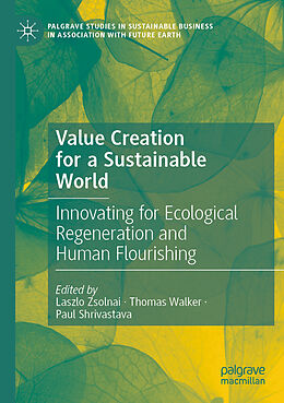 Couverture cartonnée Value Creation for a Sustainable World de 