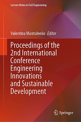 Livre Relié Proceedings of the 2nd International Conference Engineering Innovations and Sustainable Development de 