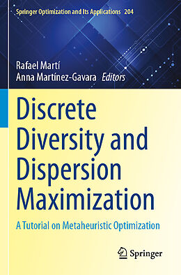 Couverture cartonnée Discrete Diversity and Dispersion Maximization de 