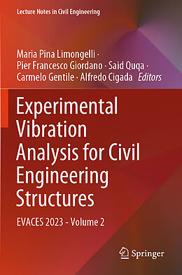 Couverture cartonnée Experimental Vibration Analysis for Civil Engineering Structures de 