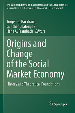 Couverture cartonnée Origins and Change of the Social Market Economy de 