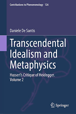 Livre Relié Transcendental Idealism and Metaphysics de Daniele De Santis