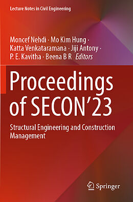 Couverture cartonnée Proceedings of SECON 23 de 