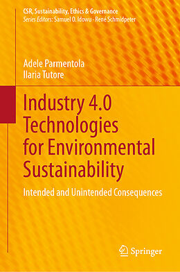 Livre Relié Industry 4.0 Technologies for Environmental Sustainability de Ilaria Tutore, Adele Parmentola