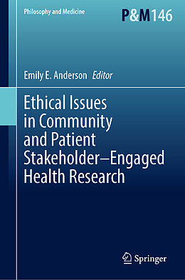 Livre Relié Ethical Issues in Community and Patient Stakeholder Engaged Health Research de 