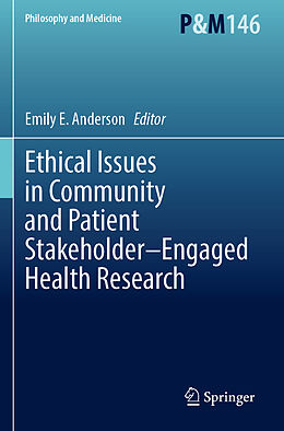 Couverture cartonnée Ethical Issues in Community and Patient Stakeholder Engaged Health Research de 