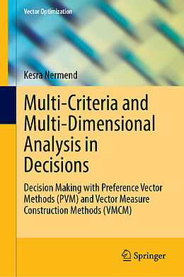 Livre Relié Multi-Criteria and Multi-Dimensional Analysis in Decisions de Kesra Nermend