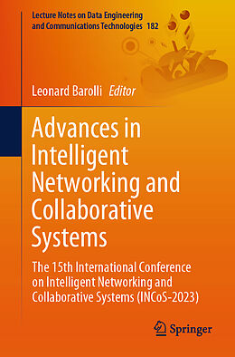 Couverture cartonnée Advances in Intelligent Networking and Collaborative Systems de 