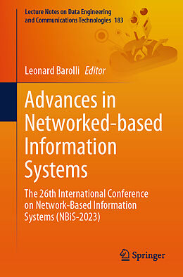 Couverture cartonnée Advances in Networked-based Information Systems de 