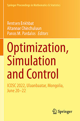 Couverture cartonnée Optimization, Simulation and Control de 