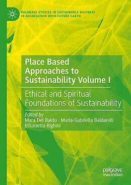 Livre Relié Place Based Approaches to Sustainability Volume I de 