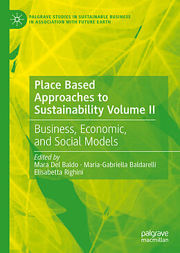 Livre Relié Place Based Approaches to Sustainability Volume II de 