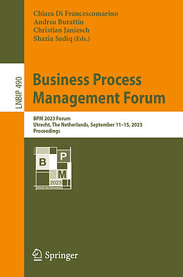 Couverture cartonnée Business Process Management Forum de 