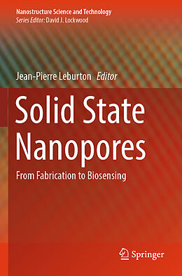 Couverture cartonnée Solid State Nanopores de 