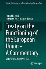 Livre Relié Treaty on the Functioning of the European Union - A Commentary de 