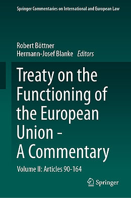 Livre Relié Treaty on the Functioning of the European Union - A Commentary de 