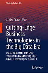 Livre Relié Cutting-Edge Business Technologies in the Big Data Era de 