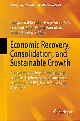 Livre Relié Economic Recovery, Consolidation, and Sustainable Growth de 