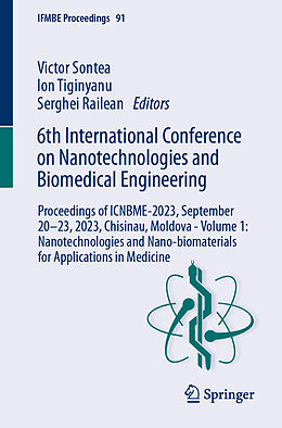 Couverture cartonnée 6th International Conference on Nanotechnologies and Biomedical Engineering de 