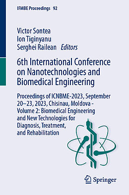 Couverture cartonnée 6th International Conference on Nanotechnologies and Biomedical Engineering de 