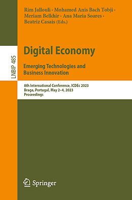 eBook (pdf) Digital Economy. Emerging Technologies and Business Innovation de 