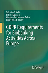 eBook (pdf) GDPR Requirements for Biobanking Activities Across Europe de 