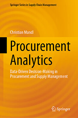 Livre Relié Procurement Analytics de Christian Mandl