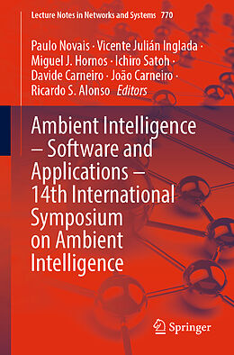 Couverture cartonnée Ambient Intelligence   Software and Applications   14th International Symposium on Ambient Intelligence de 