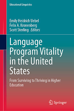 Livre Relié Language Program Vitality in the United States de 