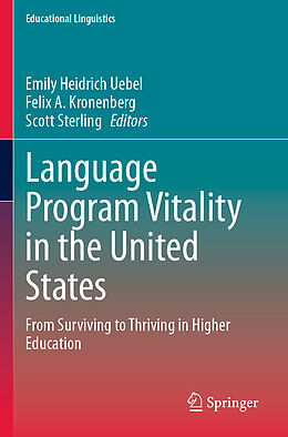 Couverture cartonnée Language Program Vitality in the United States de 