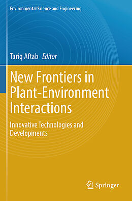 Couverture cartonnée New Frontiers in Plant-Environment Interactions de 