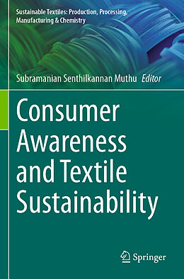 Couverture cartonnée Consumer Awareness and Textile Sustainability de 