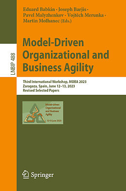 Couverture cartonnée Model-Driven Organizational and Business Agility de 