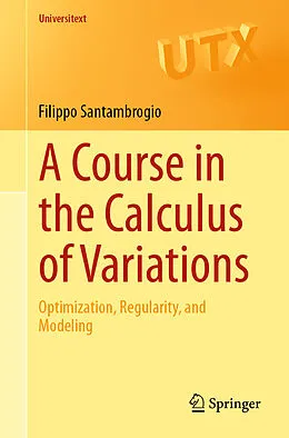 E-Book (pdf) A Course in the Calculus of Variations von Filippo Santambrogio