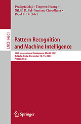 Couverture cartonnée Pattern Recognition and Machine Intelligence de 