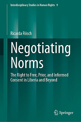 Livre Relié Negotiating Norms de Ricarda Rösch