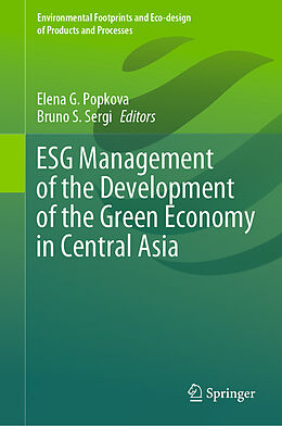 Fester Einband ESG Management of the Development of the Green Economy in Central Asia von 