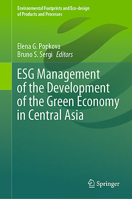 Livre Relié ESG Management of the Development of the Green Economy in Central Asia de 