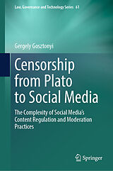 eBook (pdf) Censorship from Plato to Social Media de Gergely Gosztonyi