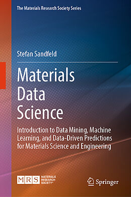 Livre Relié Materials Data Science de Stefan Sandfeld