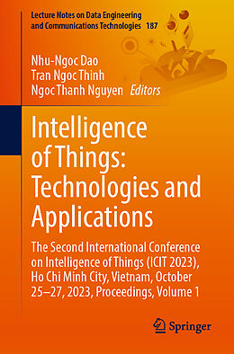 Couverture cartonnée Intelligence of Things: Technologies and Applications de 