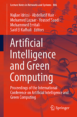 Couverture cartonnée Artificial Intelligence and Green Computing de 