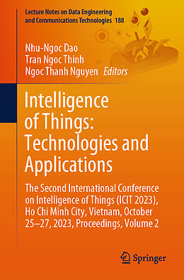 Couverture cartonnée Intelligence of Things: Technologies and Applications de 